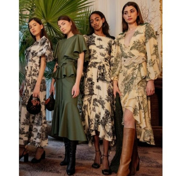 Johanna Ortiz Al Son Del Tambor Silk-Georgette Midi Dress + Woven Belt - Picture 4 of 16